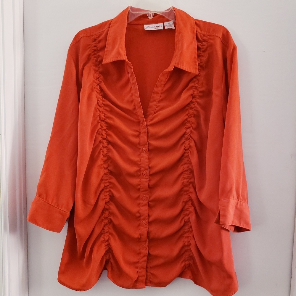 Orange blouse
